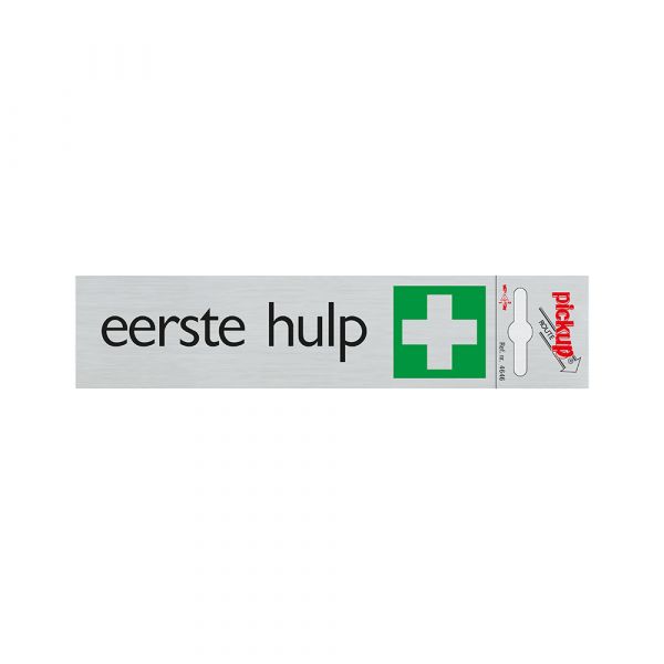 Aluminium-Erste-Hilfe-Schild - 165x44 mm selbstklebend.