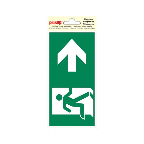 Notausgangsaufkleber rechts - 100x200 mm.