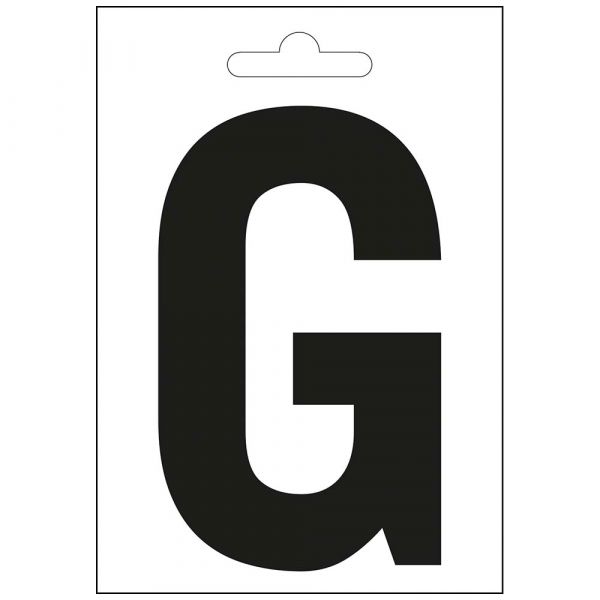 Nautischer Buchstabe g schwarz 100 mm.