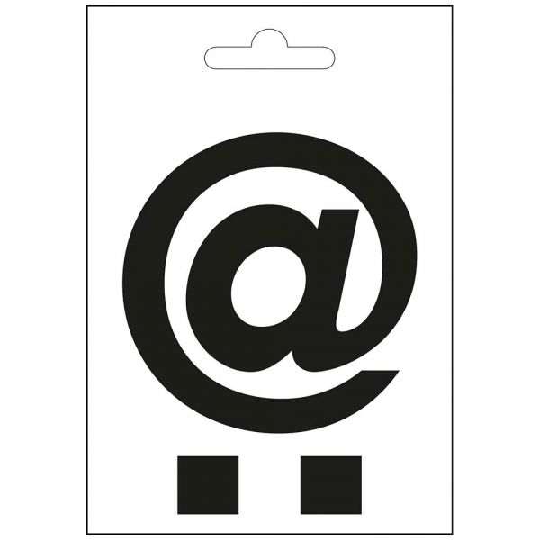 Nautisches Schild schwarz 100 mm.