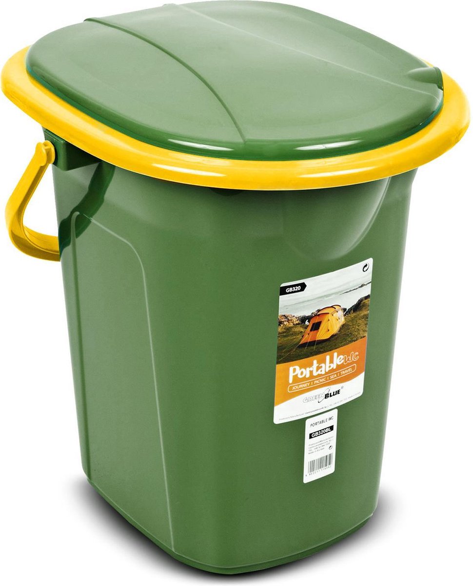 Greenblue tragbare Touristentoilette Schüsseltoilette 19l gb320go