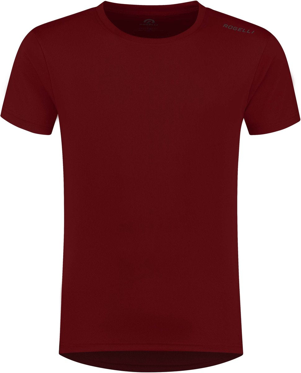 Rogelli promo hardloopshirt heren - korte mouwen - bordeaux - xl