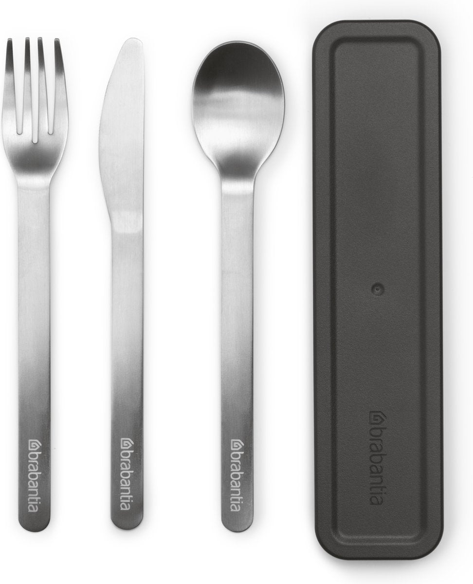 Brabantia Make Take Besteckset 3-teilig dunkelgrau