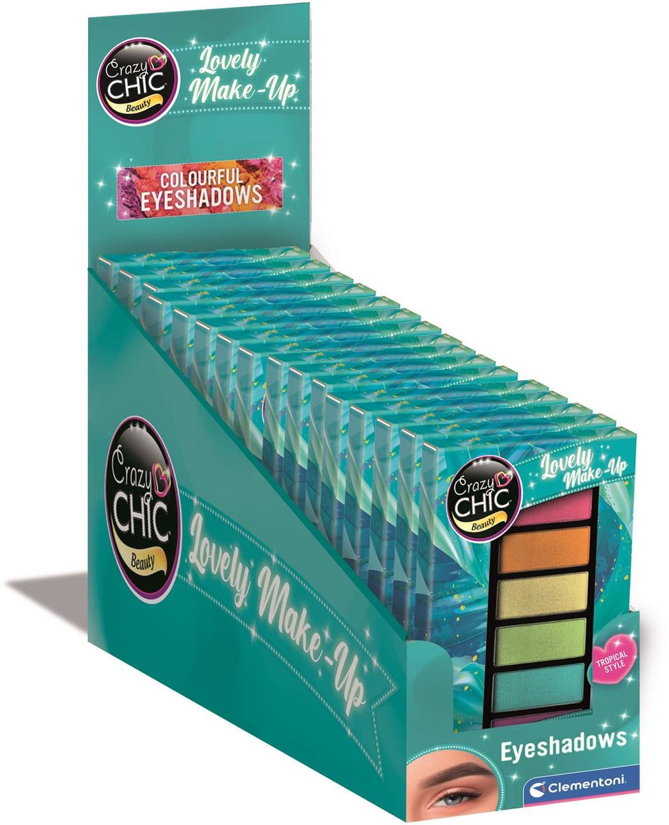 Clementoni Crazy Chic Lidschatten Tropical – 6 Farben