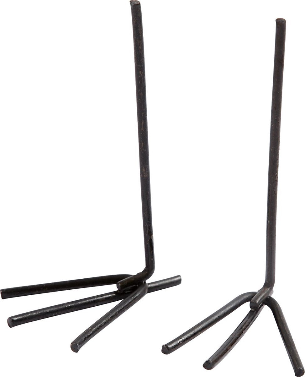 Creativ Company Hühnerfüße, H: 5 cm, B: 2 cm, schwarz, 10 Paar 1 Box