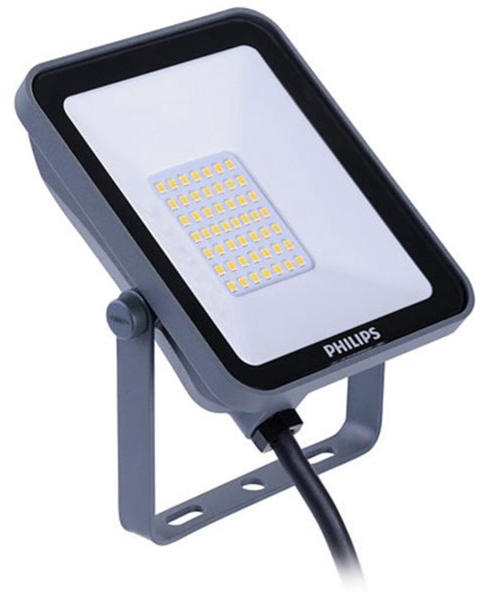 Philips led philips - led breedstraler ledinaire bvp167 grijs 20w 2400lm 110d - 830-840-865 | ip65 symmetrisch