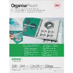 Lamineerhoezen gbc a4 2x125(250)micron glanzend 100 stuks