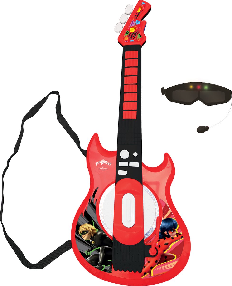 Miraculous Ladybug E-Gitarre mit Licht
