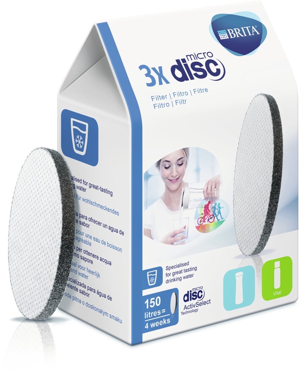 Brita Filterkartuschen – Wasserfilter – Microdisc – Wasserfilterkartuschen – 3er-Pack – Vorteilspack