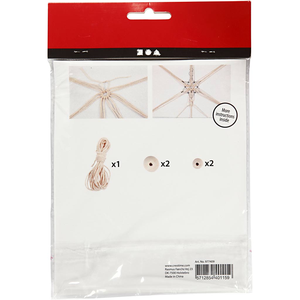 Creativ Company Mini-Kreativset Makramee-Schneeflocke