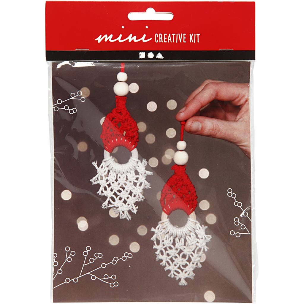 Creativ Company Mini-Kreativset Anhänger Weihnachtszwerg