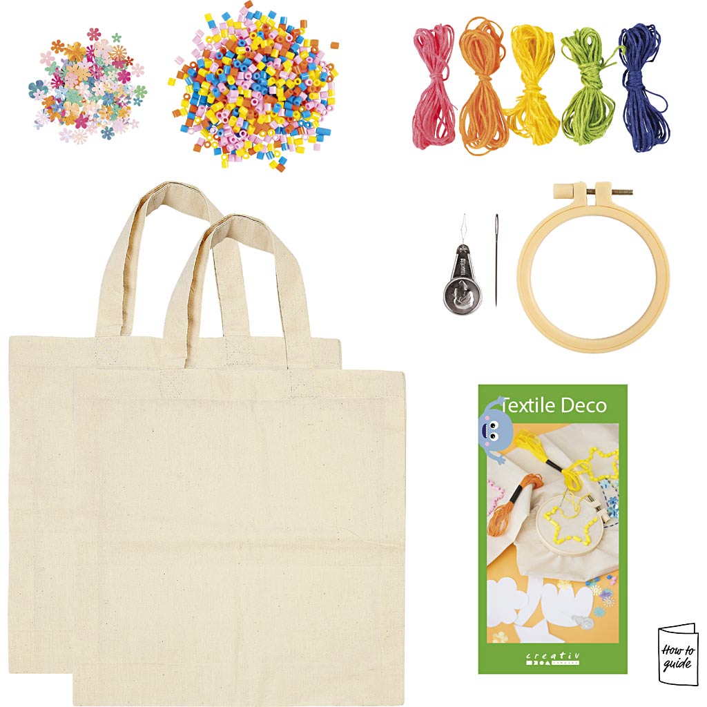 Creativ Company My Craft Station Textildekoration, verschiedene Farben, 1 Box