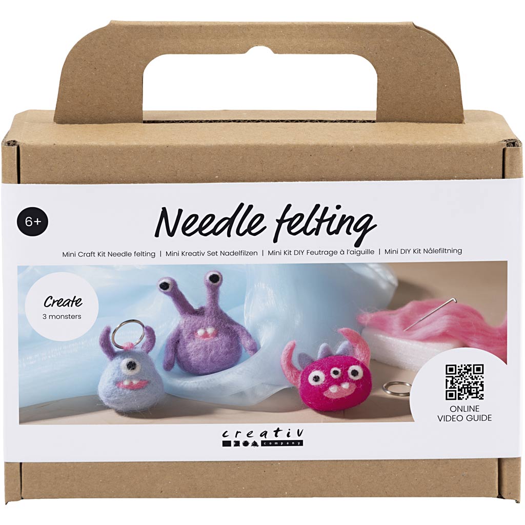 Creativ Company Mini Hobbyset Nadel fühlte Monster
