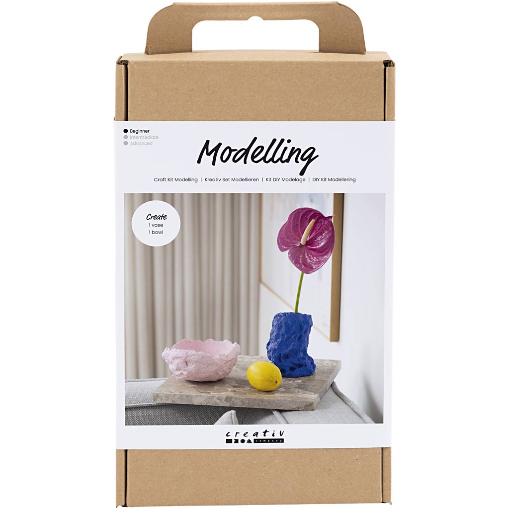 Creativ Company Modellbau-Hobby-Set, Vase und Schale, 1 Box
