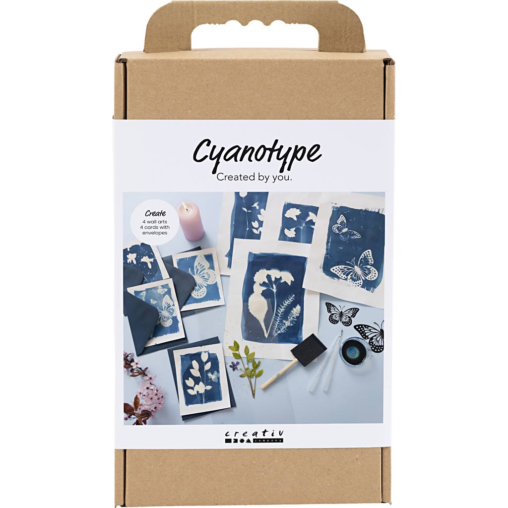 Creativ Company Hobby-Set Cyanotypie, blau, 1 Box