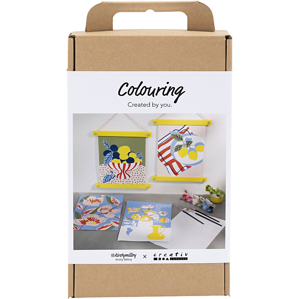 Creativ Company Hobby-Set Farben, Malen nach Zahlen, Acrylfarbe, 1 Box