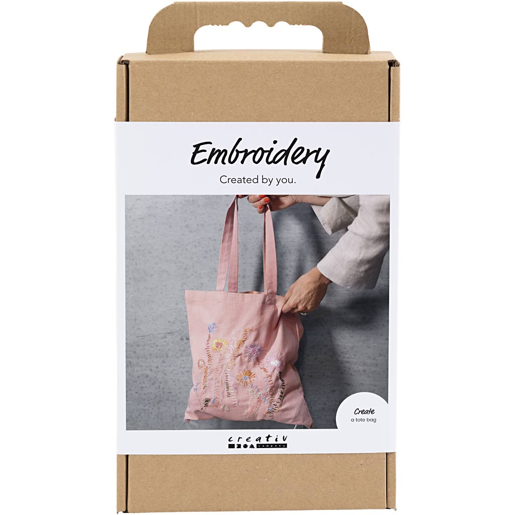 Creativ Company Stick-Hobby-Set, Tragetasche, hellrosa, 1 Box