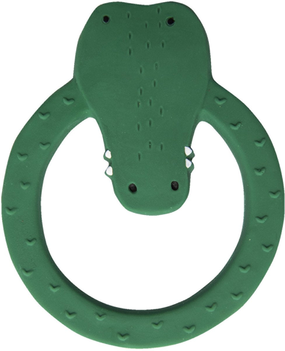 Runder Beißring aus Naturkautschuk von Trixie - Mr. Crocodile