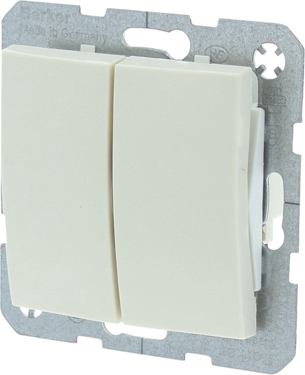 Schalter der Serie Berker S1 - Einbau - Creme
