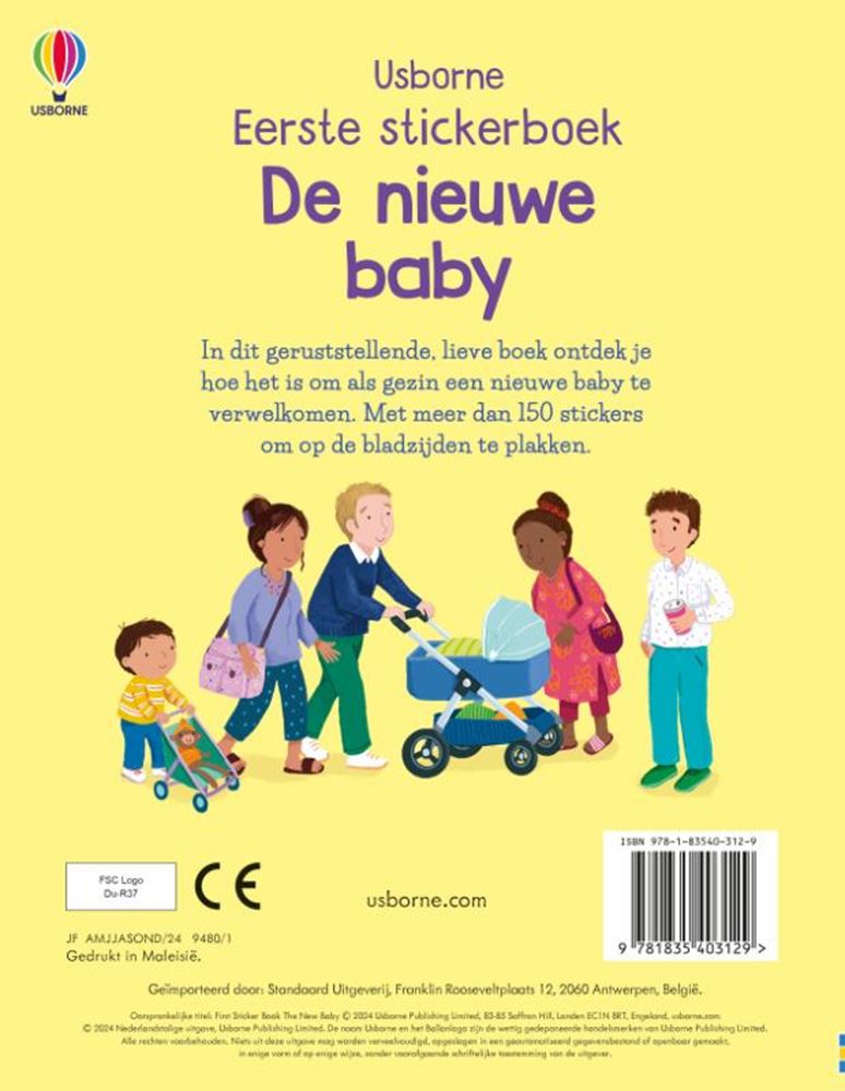 Usbornes erstes Stickerbuch – das neue Baby