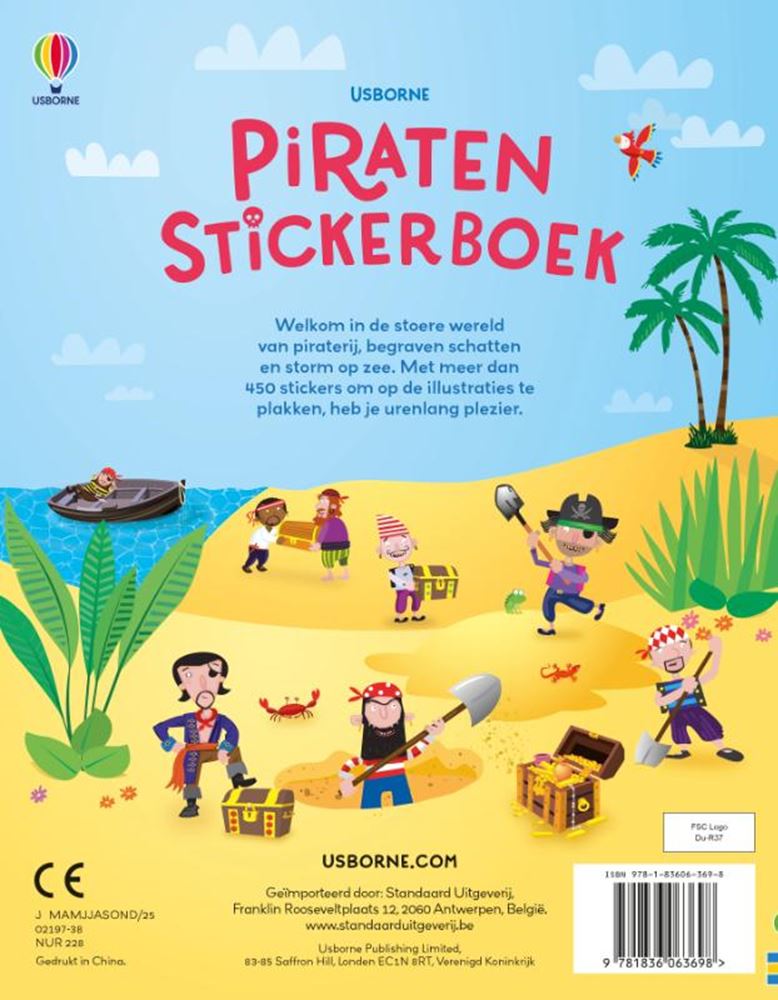 Piraten-Stickerbuch 5+