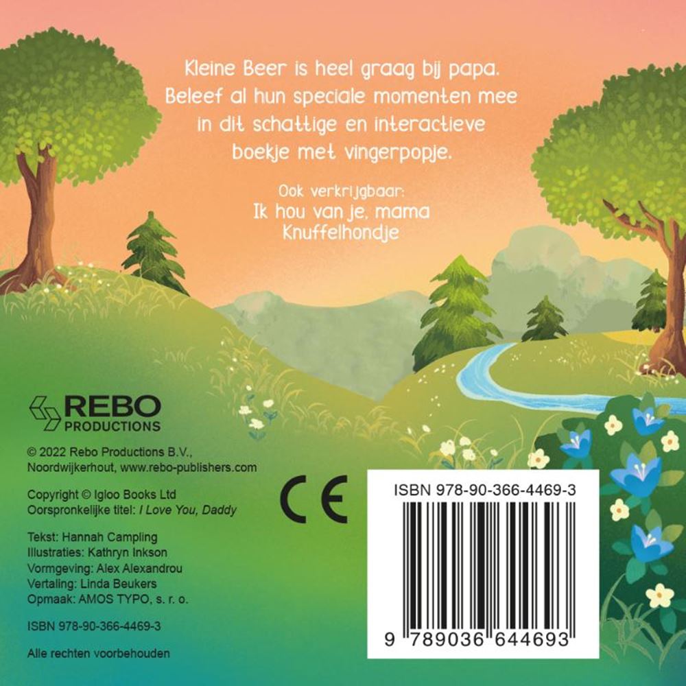 Rebo-Verlag „Ich liebe dich, Papa – Fingerpuppenbuch“.