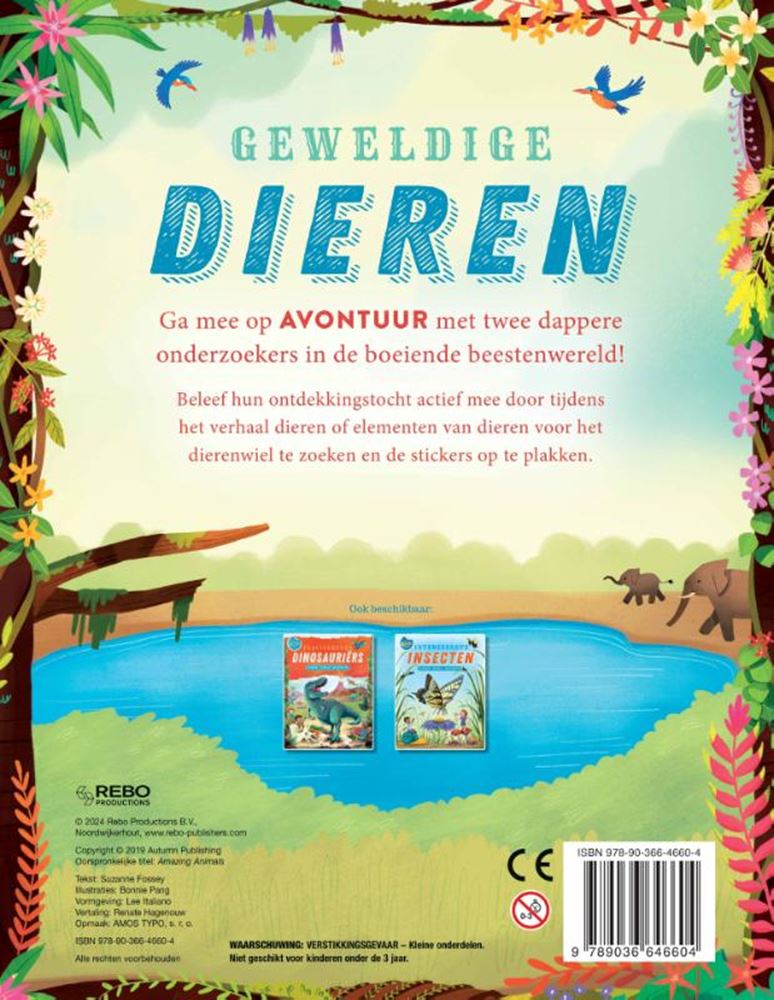 Tolle Tieraufkleber des Rebo-Verlags