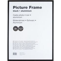 Aluminium wissellijst vk antireflex 30x40cm zwart