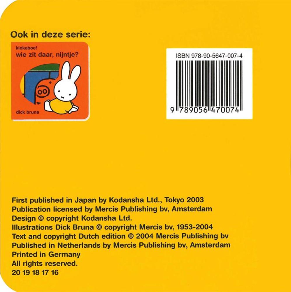Guckuck. Wer ist da, Miffy (Karton).