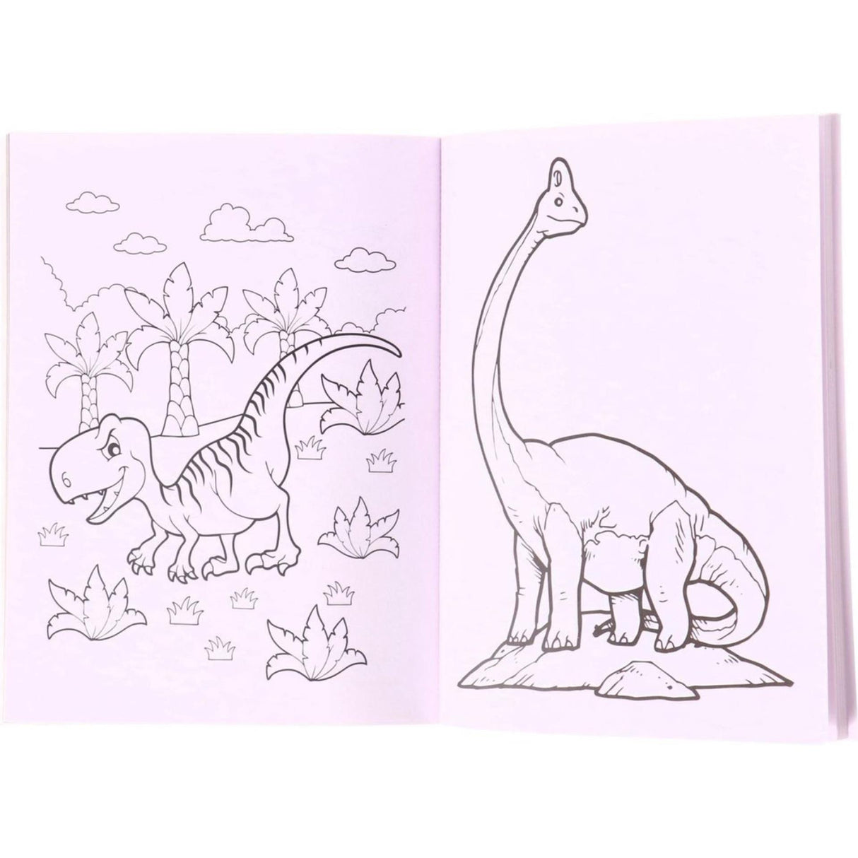 Mein süßestes Dino-Malbuch, 48 Seiten.