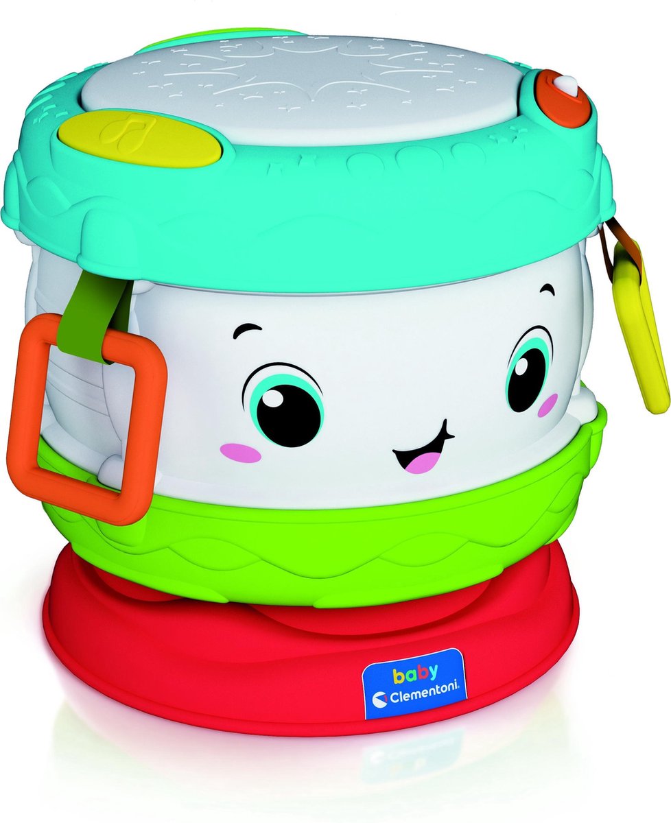 Clementoni Baby – Baby-Aktivitätstrommel, Aktivitätscenter, 10–36 Monate – 17409