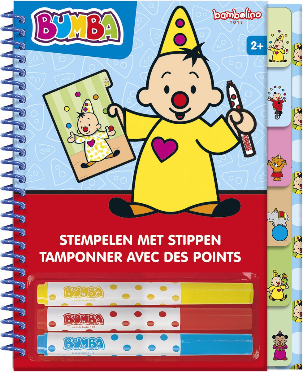 Bambolino Bumba-Stempelbuch mit Punkten – Lernspielzeug für Kleinkinder im Vorschulalter – ab 3 Jahren – Studio 100 – Spielzeug für Junioren