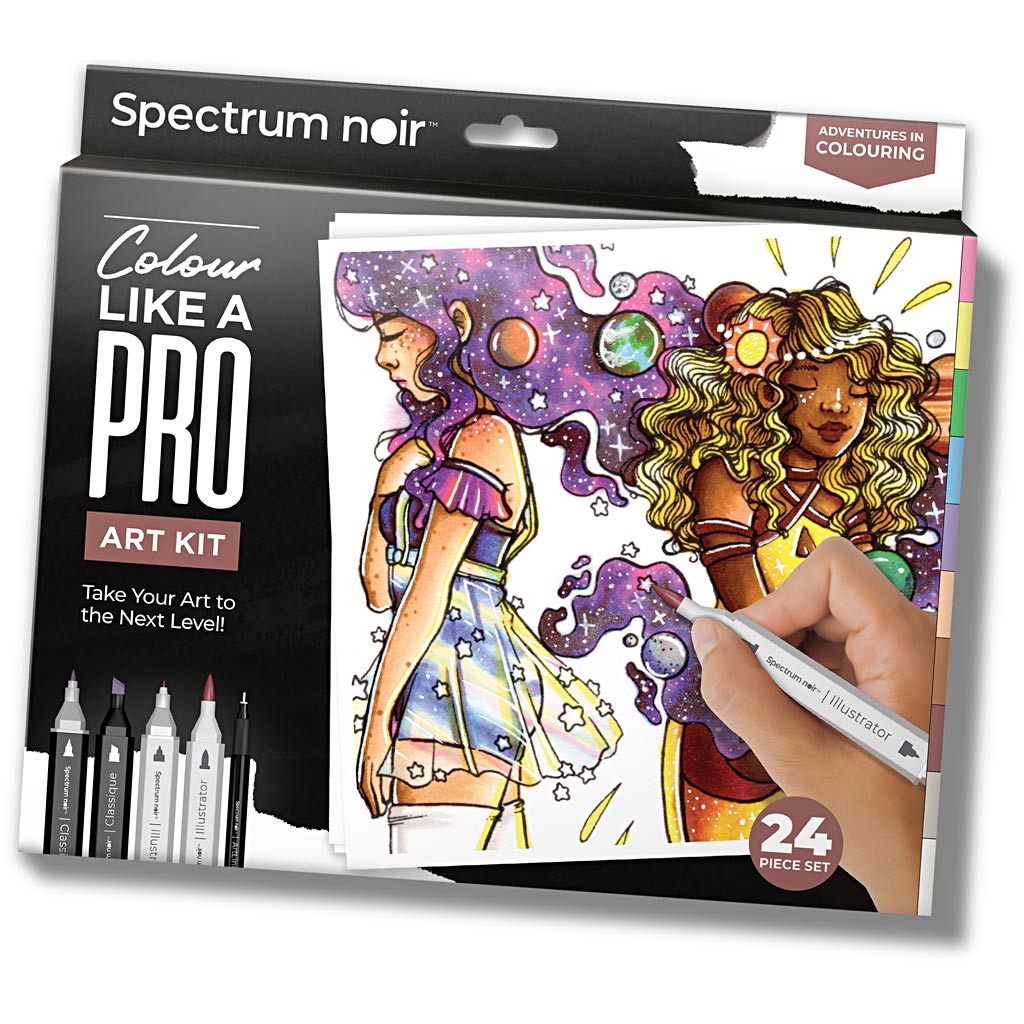 Creativ Company Hobby-Set Illustration, abenteuerliche Farben, verschiedene Farben, 1 Box