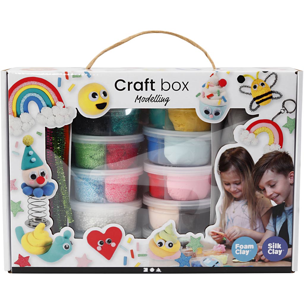 Creativ Company Set aus Schaumton und Seidenton