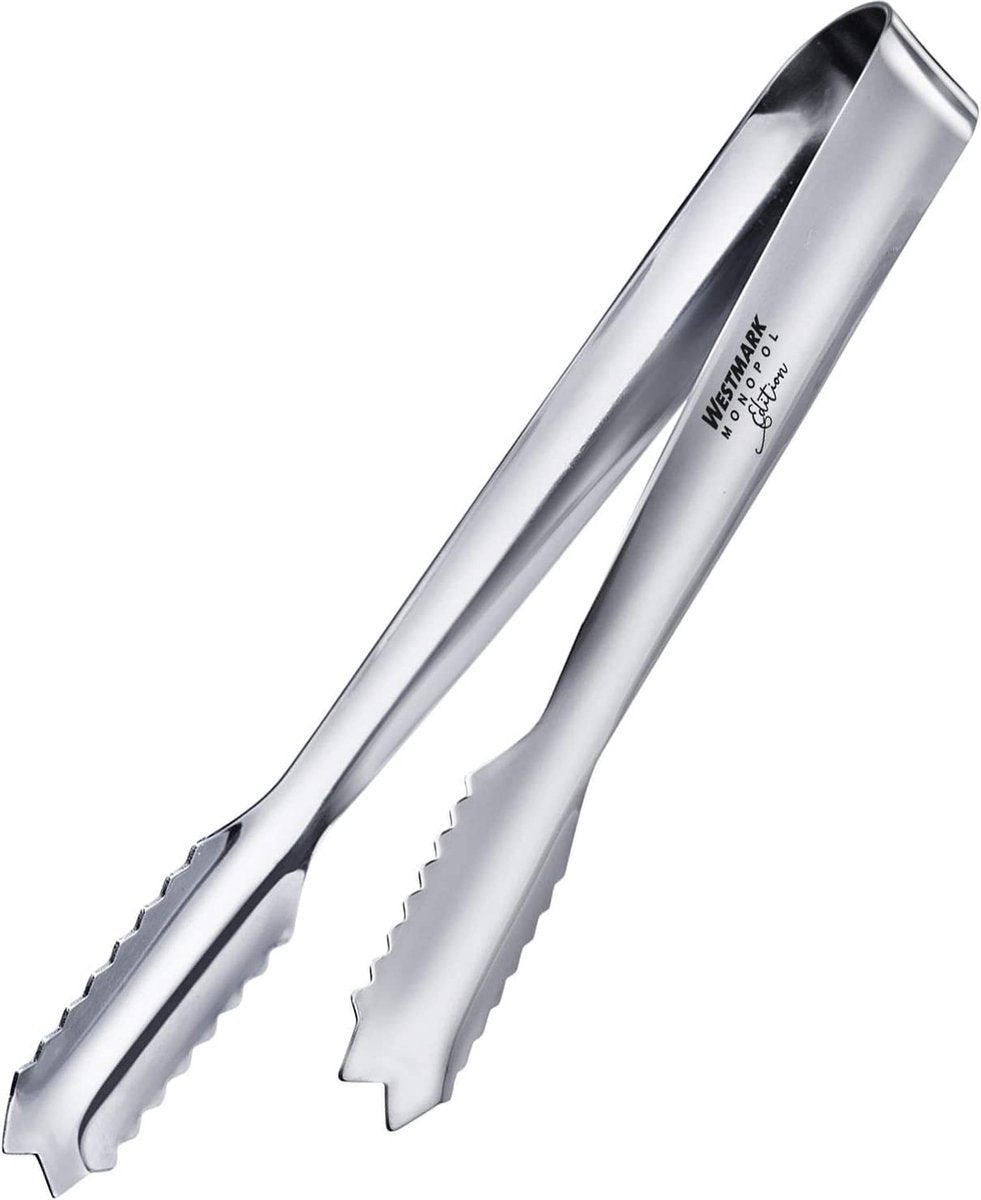 Westmark Eiswürfel - Zucker - Servierzange, Monopoly Edition, Länge: 18 cm, Edelstahl, Arctica, Silber, 62763360