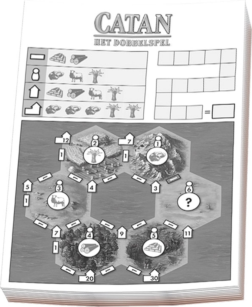 999Games 999 Games Punkteblöcke Catan: Das Würfelspiel, 3-tlg.