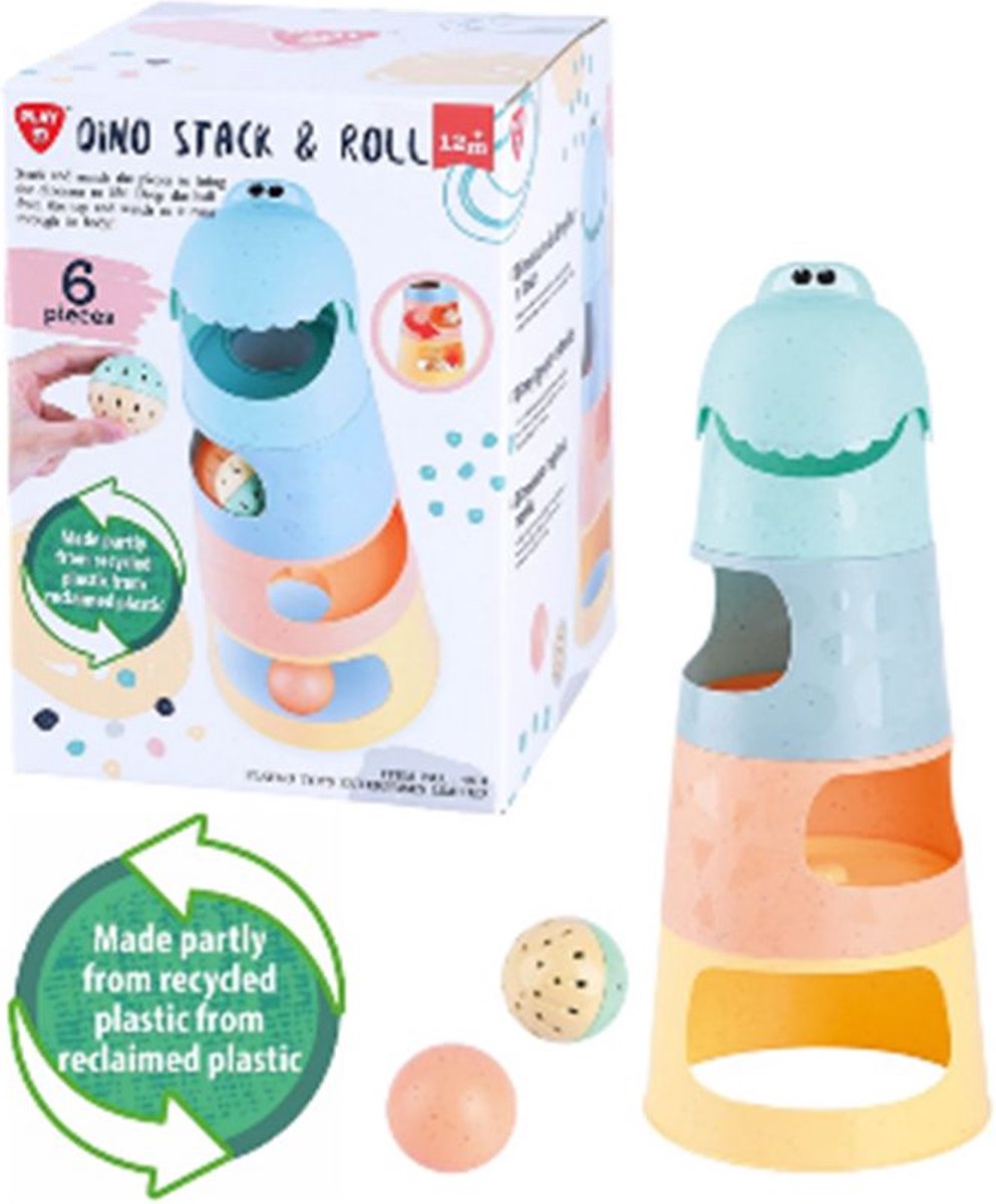 Playgo Dino Stapelturm mit Kugeln - 6 Stk.