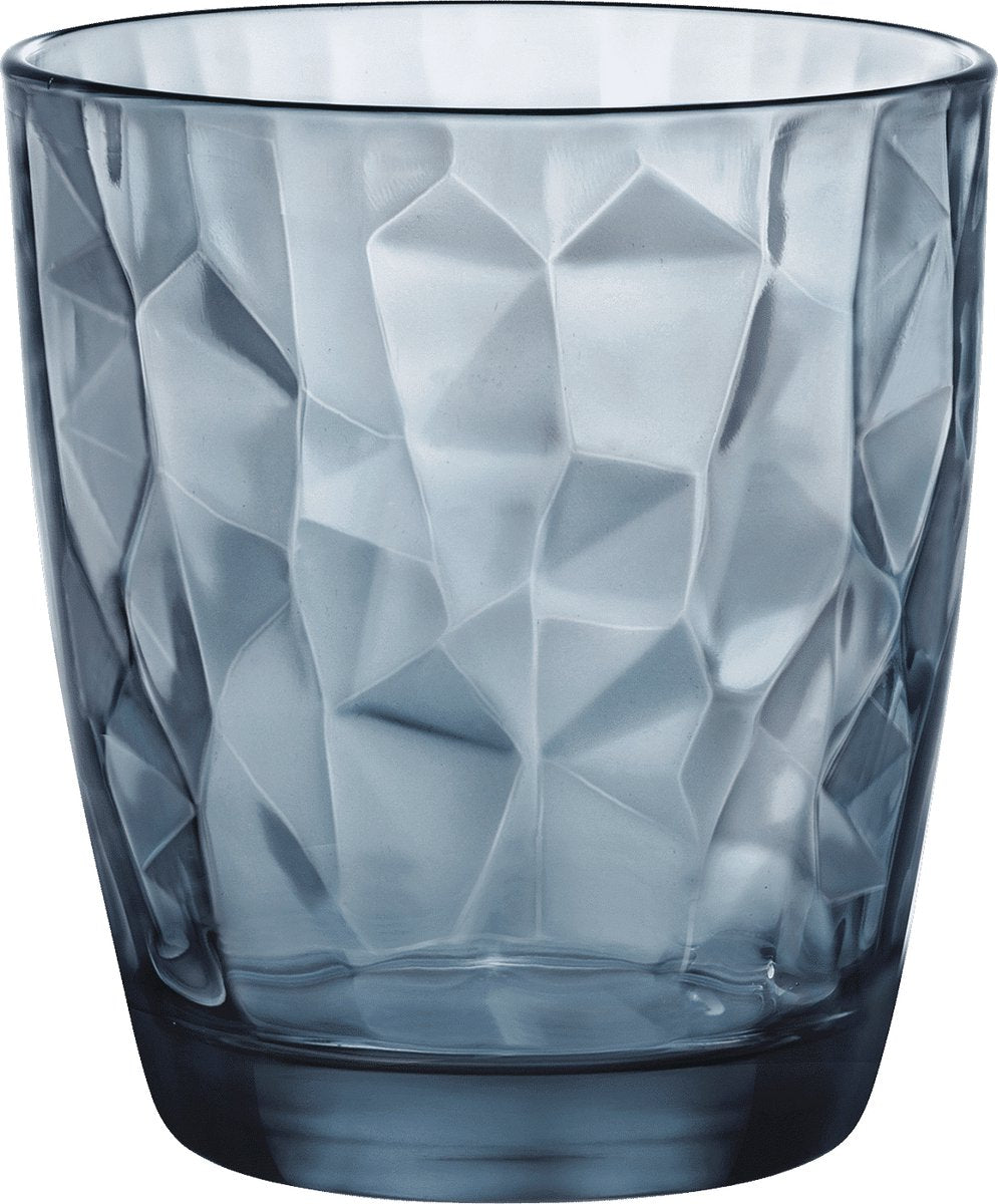 Bormioli Rocco Diamond Becher 30 cl blau – 1 Stück – loses Glas