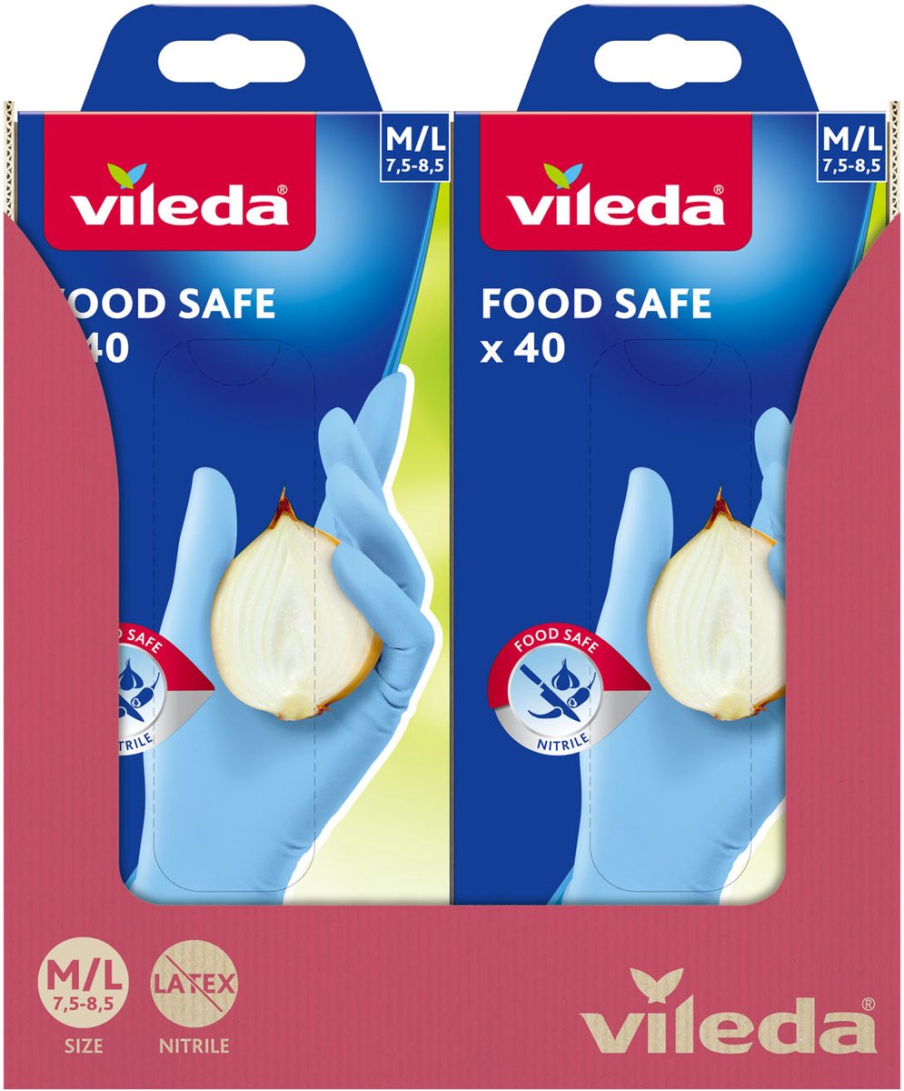 Vileda food safe handschoenen - 40 stuks
