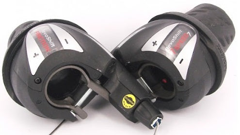 Shimano Revo Schalthebelset 3x7 Gang Kettenschaltung schwarz antra (Set links + rechts)