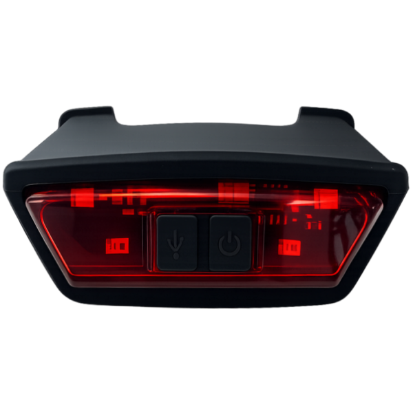 Ked Rücklicht Umarmung MTB-Helm – LED – USB wiederaufladbar