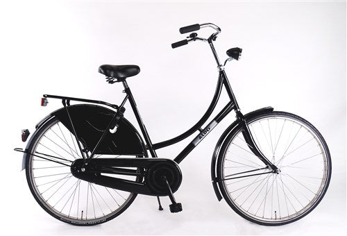 Aldo 28 Zoll Oma Fahrrad Classic 50 cm schwarze Edelstahlfelge