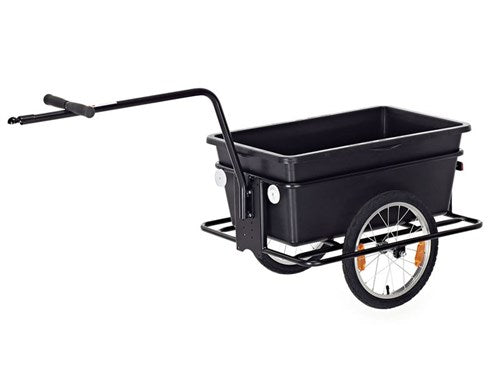 Roland Big Boy Fahrradanhänger - Plastikstahl - 90L - Schwarz