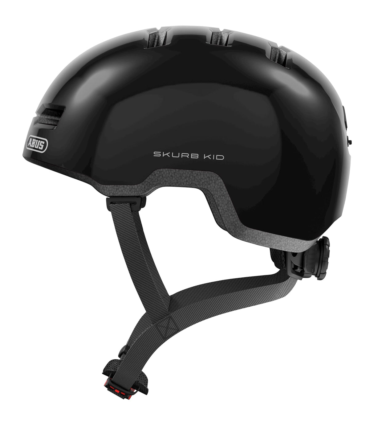 Abus Skurb Kid - Fahrradhelm - Kinder glänzend schwarz S (45 - 50 cm)