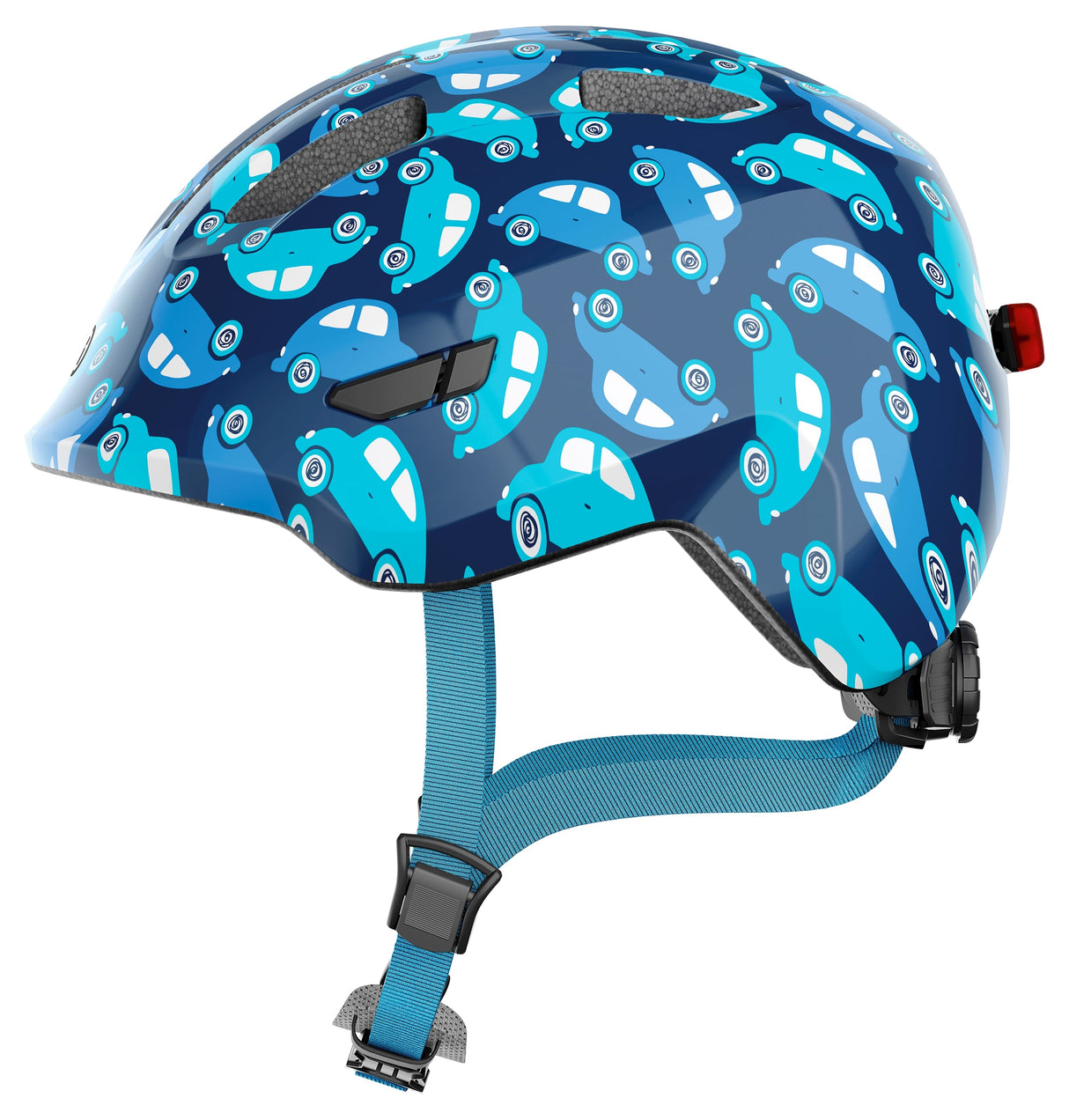 Abus Helm Smiley 3.0 LED Blue Car M 50-55 cm