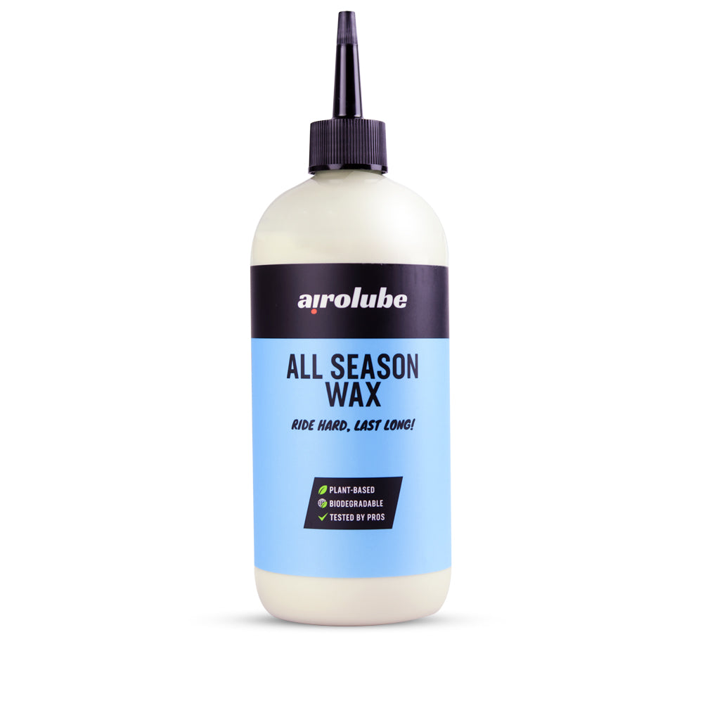Airolube Ganzjahreswachs – natürliches Kettenwachs für nasse und trockene Wetterbedingungen – biologisch abbaubare Alternative zu Spritzschmiermittel – Kettenwachs – Kettenschmiermittel – Schmiermittel für Fahrradkette – 500 ml