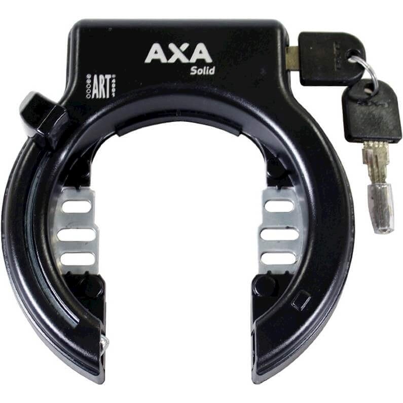 Axa Solid Frameslot -Art 2, Schwarz, hohe Qualität, Anti -Drill, 10 Sicherheitsniveau