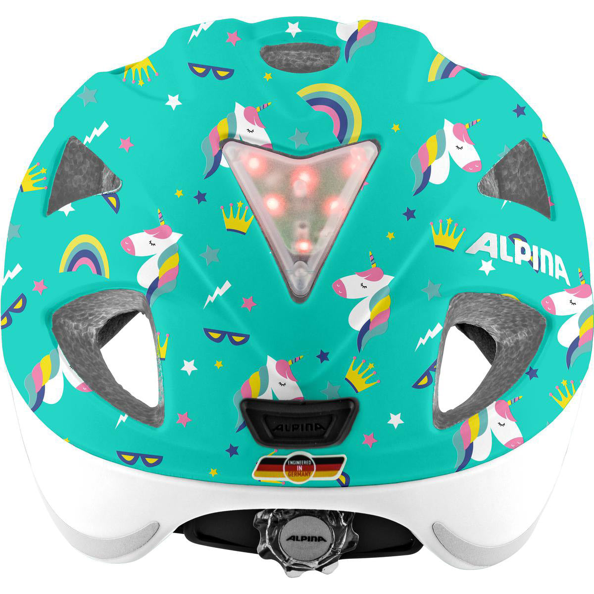Olympiasportbekleidung Alpina Sports Kinderhelm Ximo Flash Einhorn 45-49 Glanz
