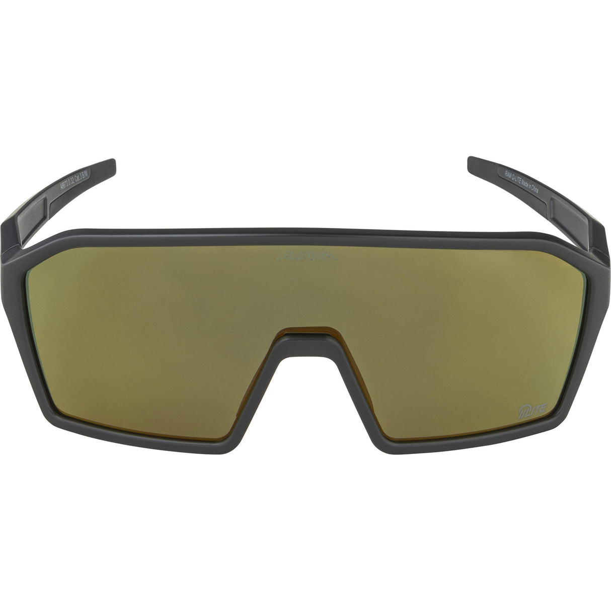 Alpina Sports Sportbrille Ram Q-Lite Gold Mirror Schwarz
