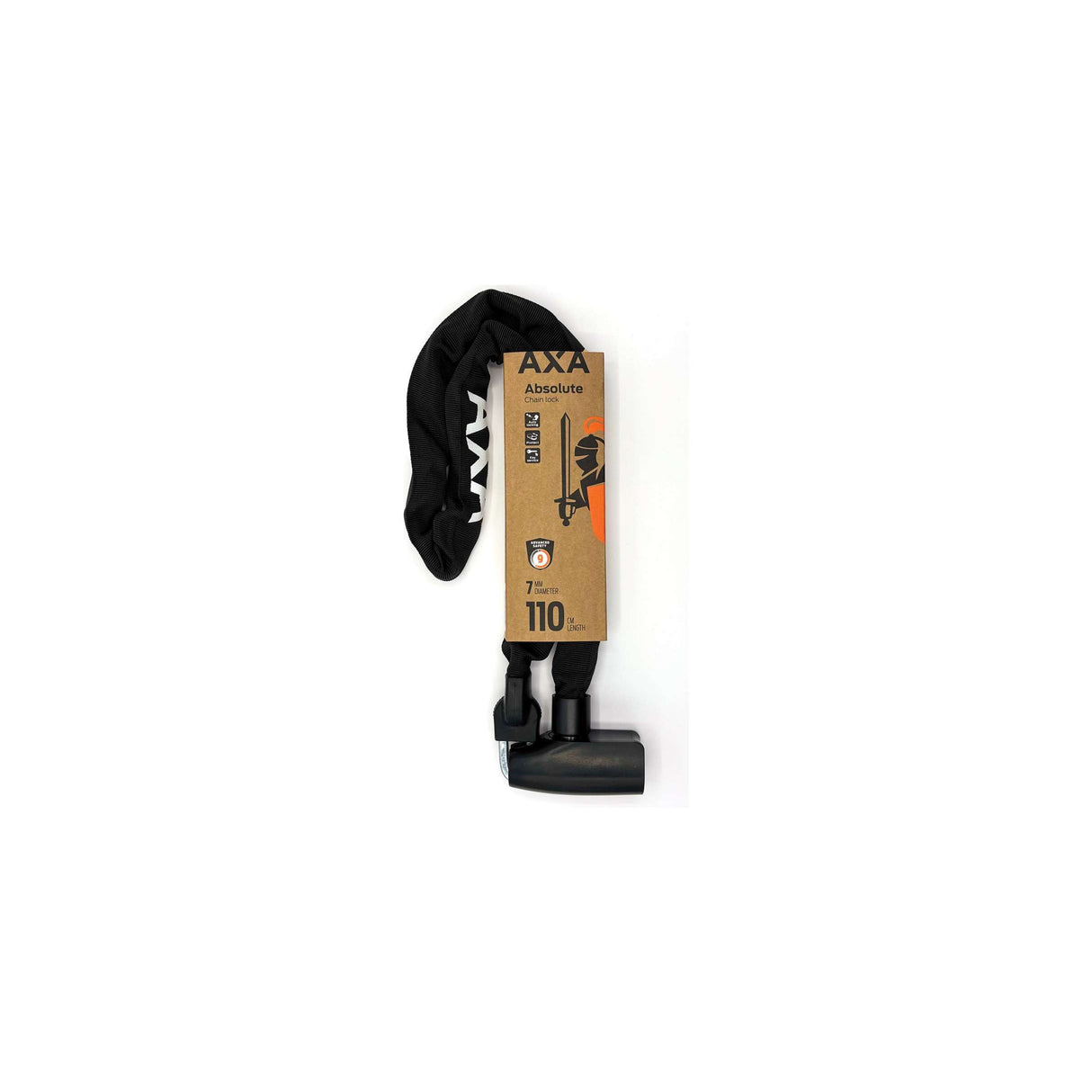 Axa Kettenschloss absolut 7-110cm schwarz | Sicherheit 9